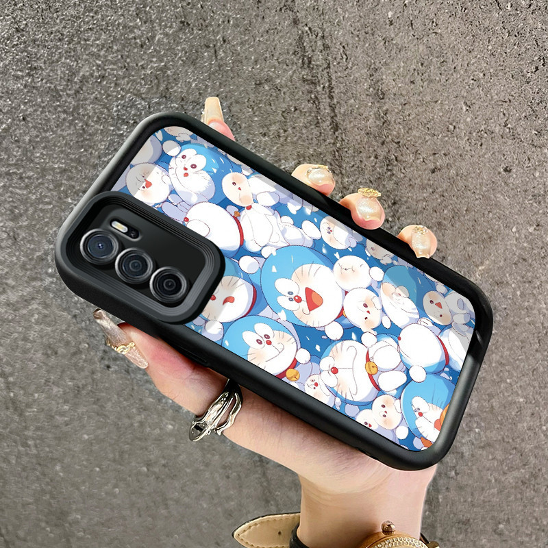Casing Hp OPPO A16 OPPO A16s OPPO A54s Case Softcase sarung lembut HP ponsel pola Doraemon layar pen