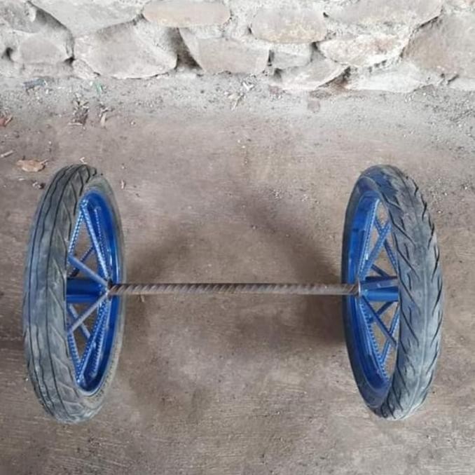 Harga Miring Roda Gerobak Dorong Roda Jari 8 X 2 Besar Satu Set