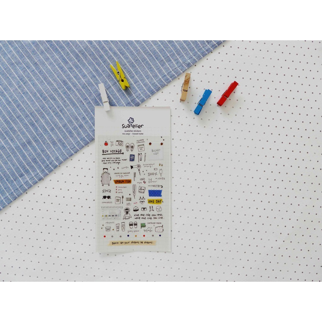 

SUATELIER Stickers No. 1057 Travel Note