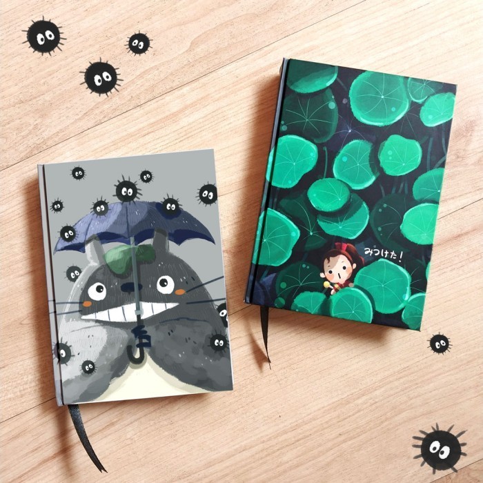 

Notebook buku tulis journal A6 Ghibli Totoro hardcover diary