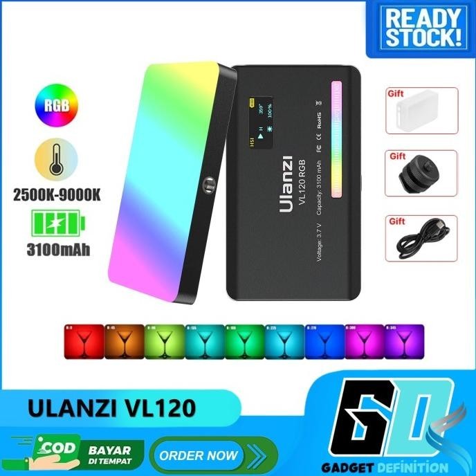 Ulanzi Vl120 Rgb 20 Light Effect Lampu Studio Led Vlog Video Vl-120