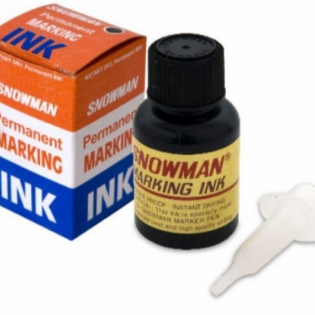 

Tinta reffil spidol Snowman permanent.harga 1 botol - Biru