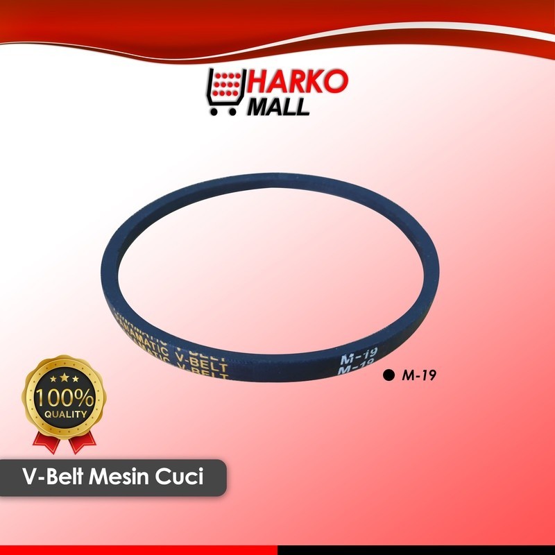 Karet Vanbelt Mesin Cuci Vanbel / Fan V Belt Universal untuk merk SANYO SHARP LG Ukuran M-19
