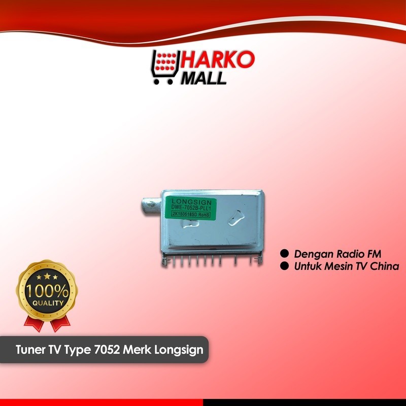 Tuner TV Analog Merk Longsign dengan Radio FM Untuk Mesin TV China RRT Universal Type 7052