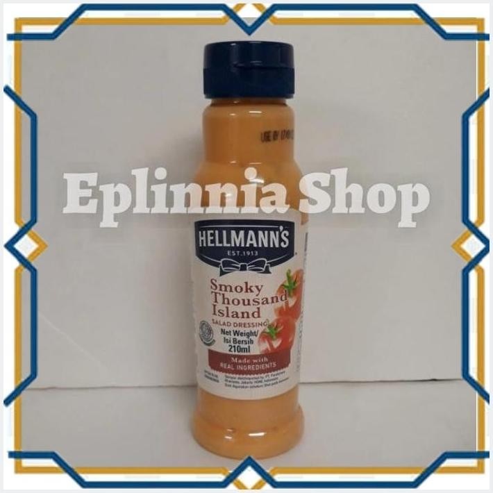 

[EPL] HELLMANN'S SMOKY THOUSAND ISLAND SALAD DRESSING 210 ML - MAYONAISE