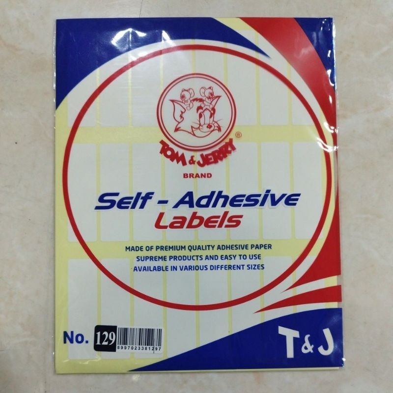 Label Tom & Jerry No 129 (17*58mm)