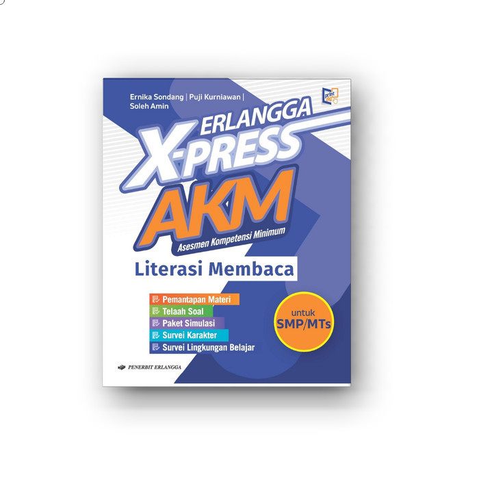 Buku Erlangga X-Press Akm Smp Literasi Membaca Dan Numerasi