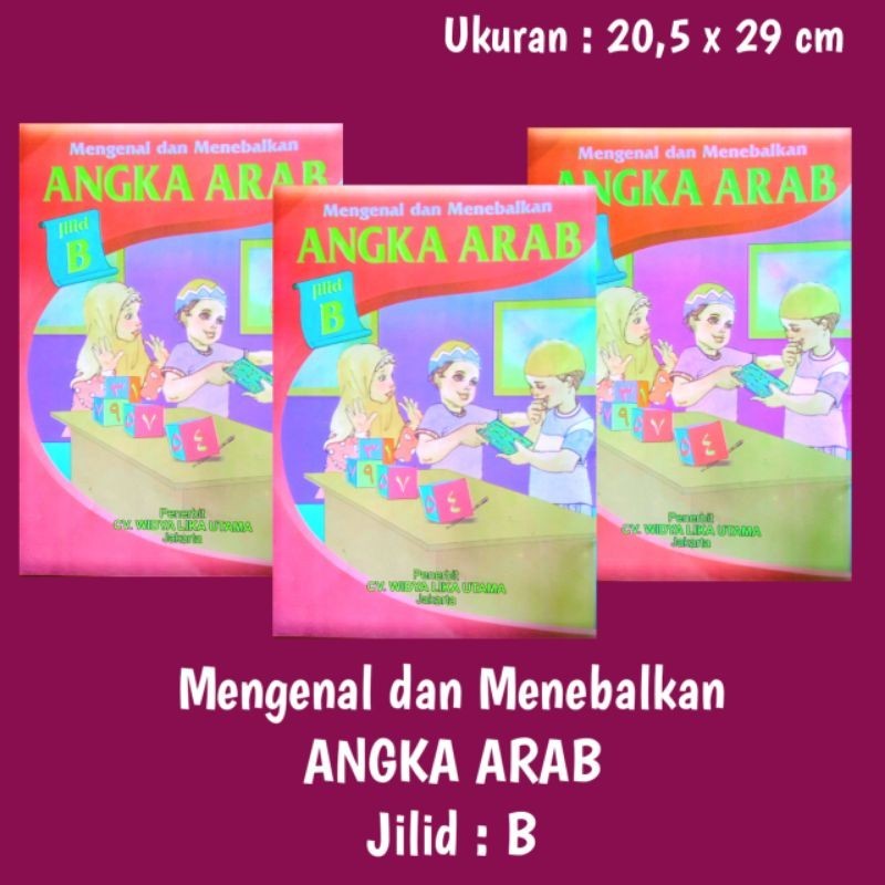 Ready✓ Buku Hijaiyah ~ Buku Angka Arab Buku TK paud Islam