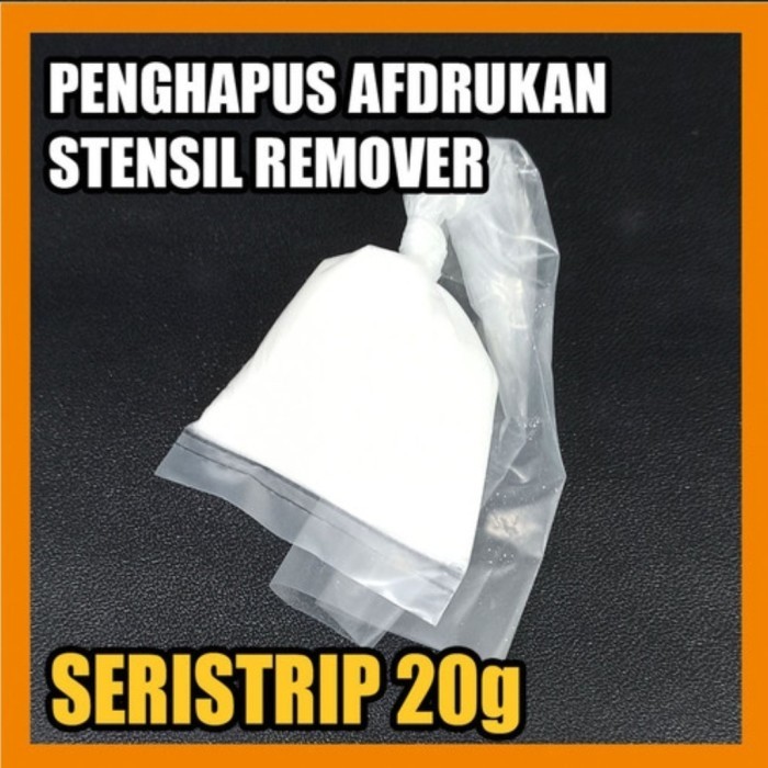 

Seristrip / Autostrip Bubuk Obat Penghapus Sablon Di Screen (20 Gram)