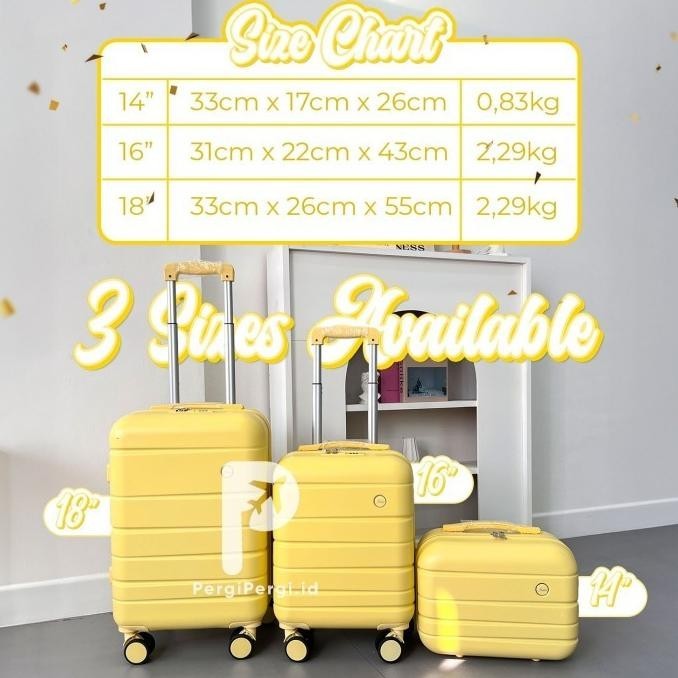 Bergaransi Joshee Koper Lolipop Series Koper Cabin 16Inch,20Inch Dan Lavinaandrea