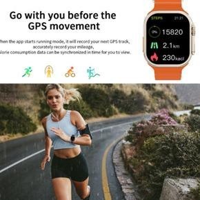 SMARTWATCH S8 ULTRA PEMANTAUAN CERDAS BLUETOOTH CALL AI VOICE SMART SPORTS WATCH  PENGISIAN NIRKABEL