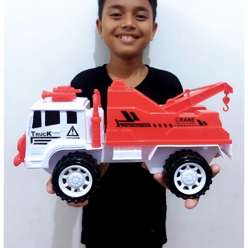 Mainan Mobil Truk Derek - Mobilan Truck Towing Tarik Anak Laki Cowok