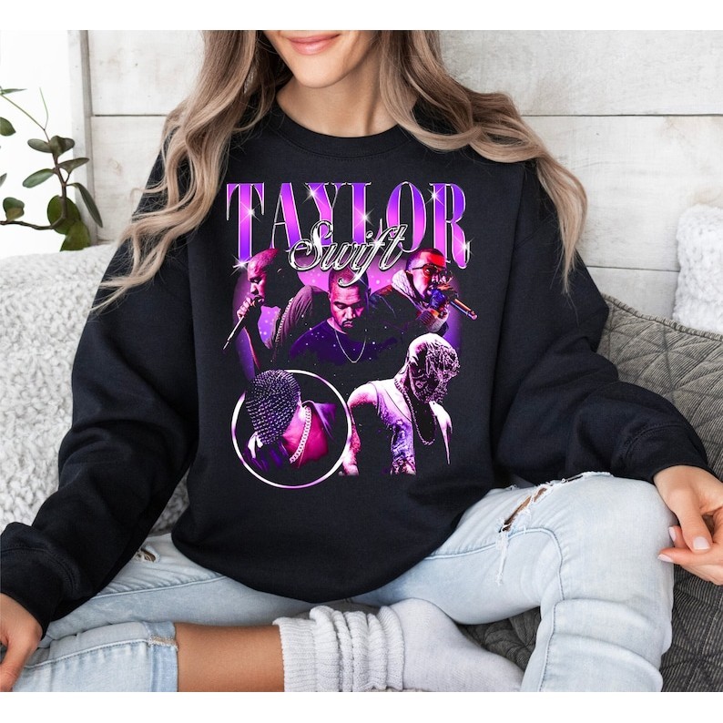 Kanye West Taylor Swift Crewneck Sweater Meme Kanye West Grafis Lucu Meme Kanye Sweater Kanye West M