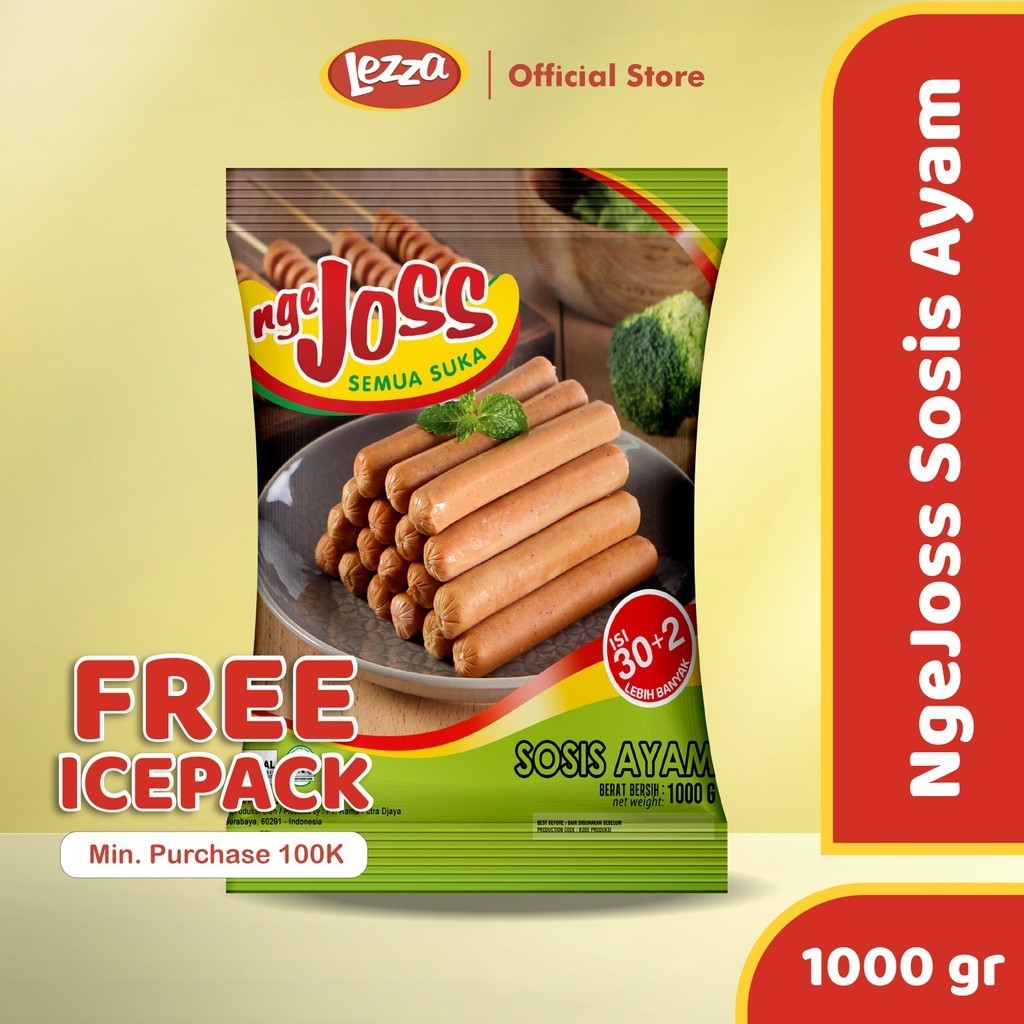 

NGEJOSS Sosis Ayam Panjang Frozen 1x10 1000 gr