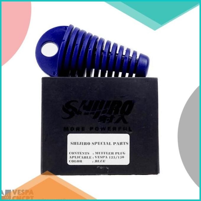 MUFFLER PLUG PENUTUP LUBANG KNALPOT SHIJIRO BLUE M1 M2 M3 M50 19F3B202
