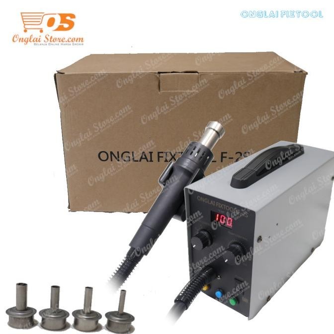 Blower Solder Uap Onglai Fixtool F-2S+ Digital Hot Air Station 450C