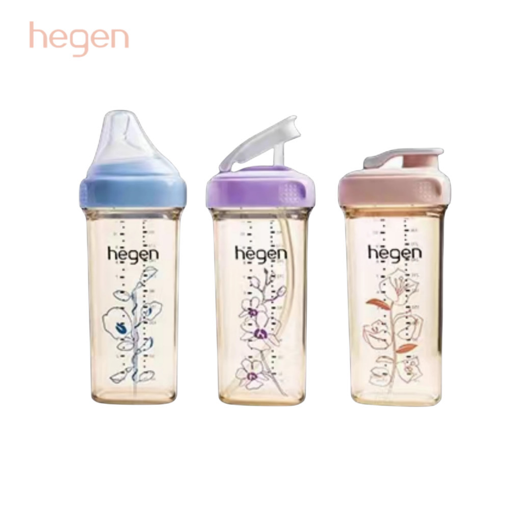 Botol bayi Hegen 60ml 150ml 240ml 330ml PPSU Cup Straw Cup Kotak Air (tidak dikemas)