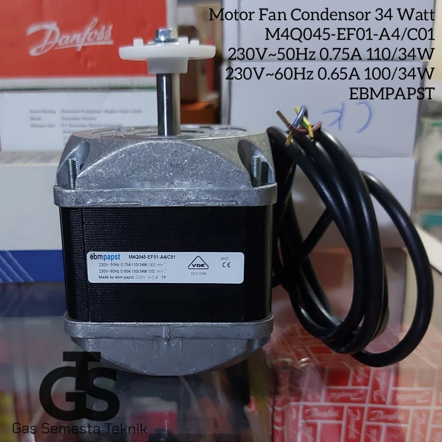 MOTOR FAN CONDENSOR 34W M4Q045-EF01-A4/C01 34W EBMPAPST | 34 WATT