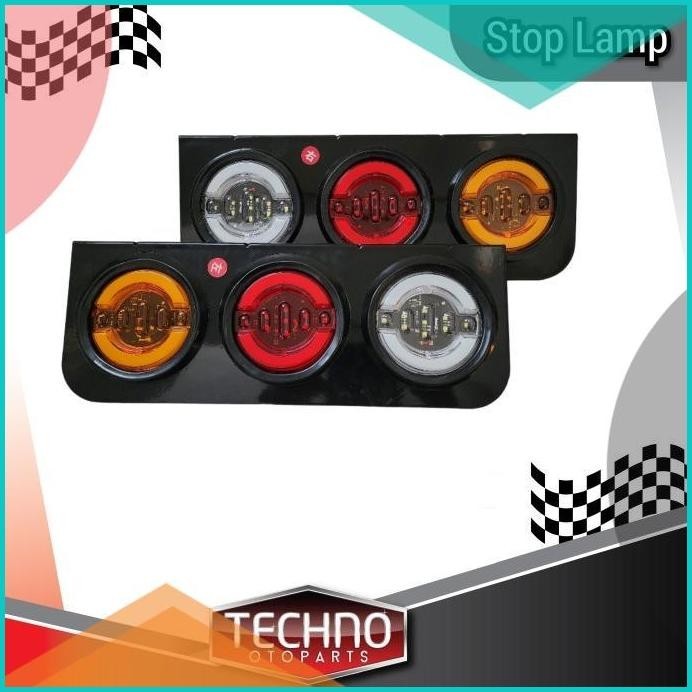 Lampu Led Rem Stop lamp Stoplamp Bak Truk 24v 301 Hino Giga Canter dll