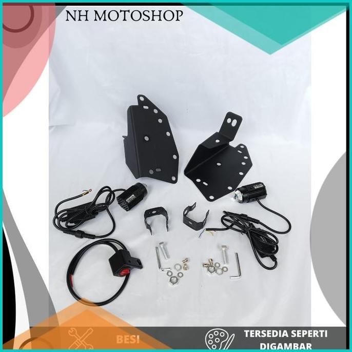 LAMPU D2 LASER BULLAES PLUS BRACKET UNTUK YAMAHA XMAX CONNECTED XMAX 1