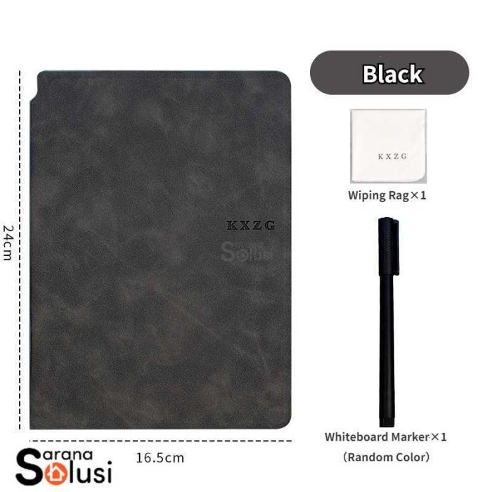 

Papan Tulis Portable A5 Whiteboard Notebook PU Leather HOT SALE