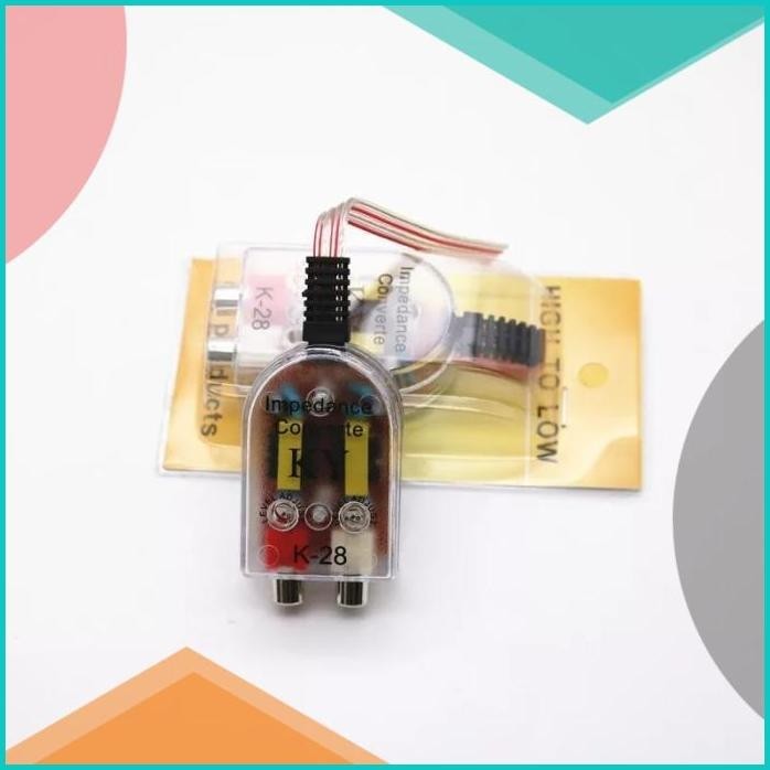 Audio Converter converter audio adaptor high to low converter RCA 19F3