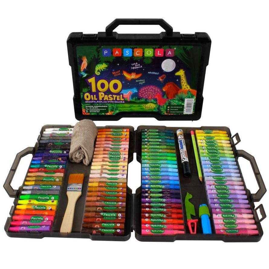 

Sedang Promooo !!! Crayon Standard Pascola Oil Pastel 100 / Set ( Pewarna / Coloring )