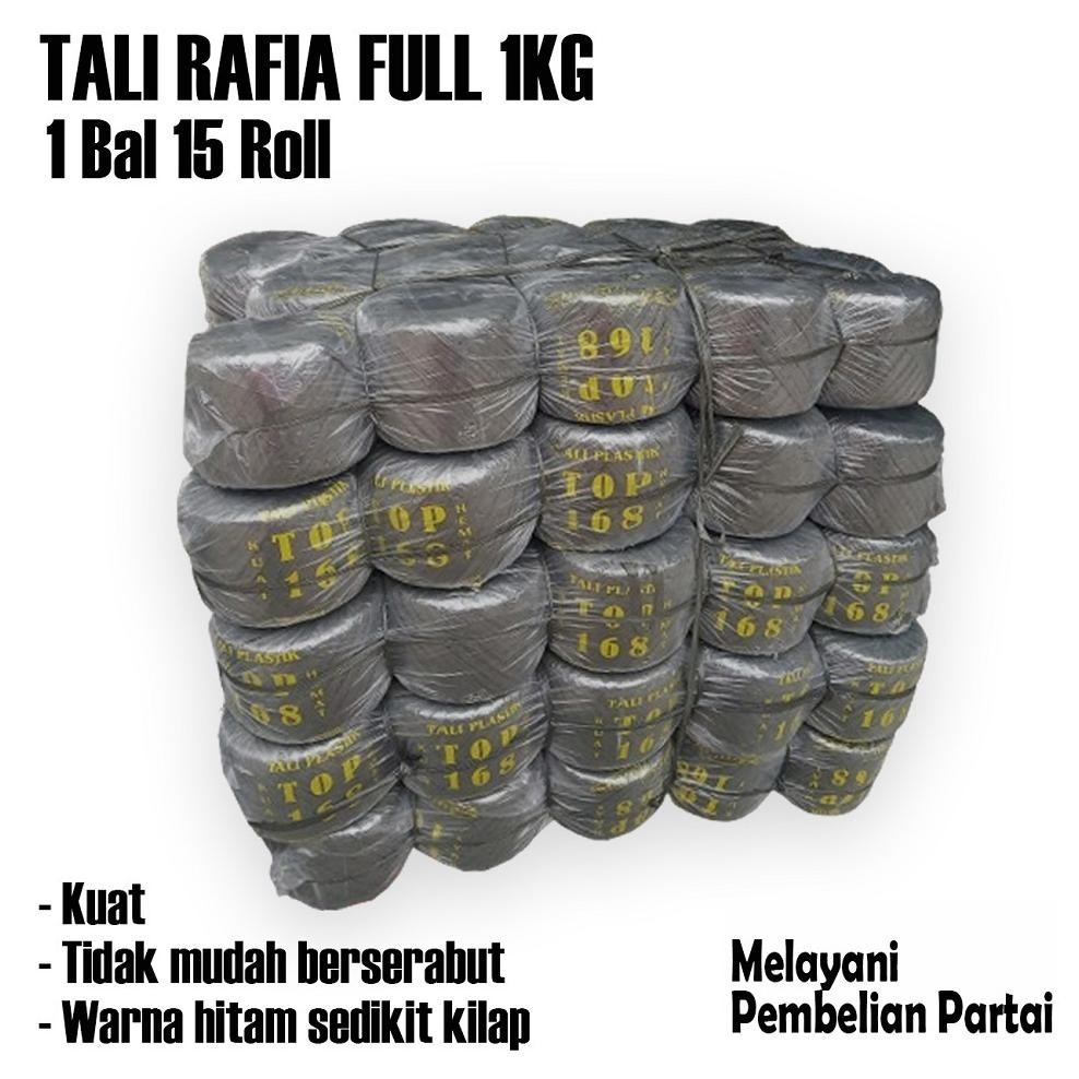 

Banyak Promooo !!! Tali Rafia 1 Bal Tali Plastik Rapia Full 1Kg