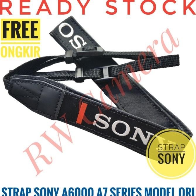 Strap Sony A6000 A7 A7Ii A7Iii Tali Kamera A6300 A6400 Model Ori Asli