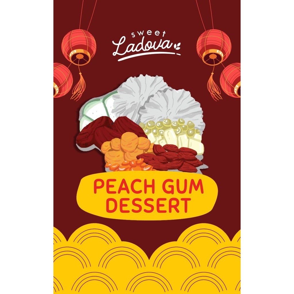 

Peach Gum Dessert Paket Komplit 10 Macam / 350Gr / Family Pack