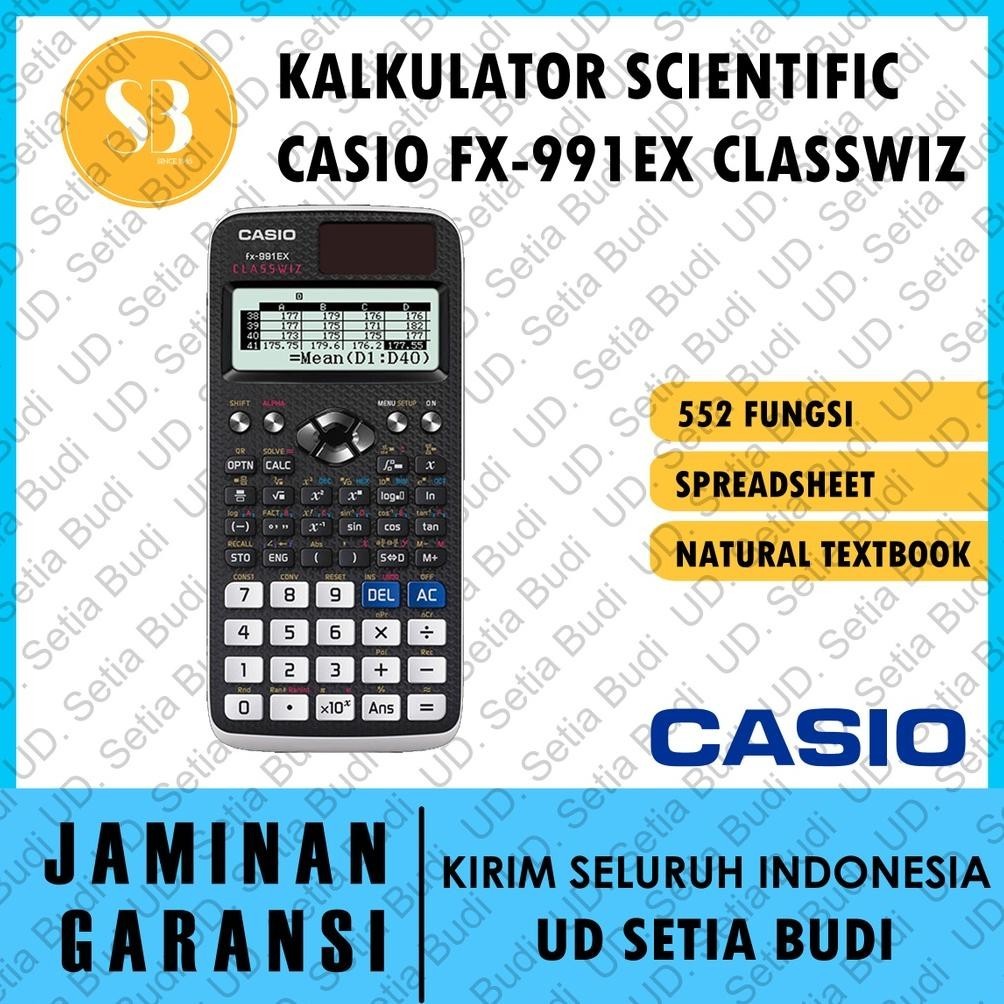 

Banyak Diskon!!! Kalkulator Scientific Casio Fx-991Ex Classwiz Asli Dan Bergaransi
