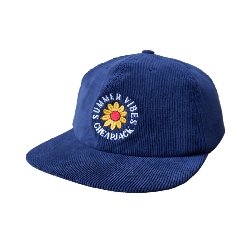 Cheapjack topi 6 Panel Cap Corduroy - Summer Vibes