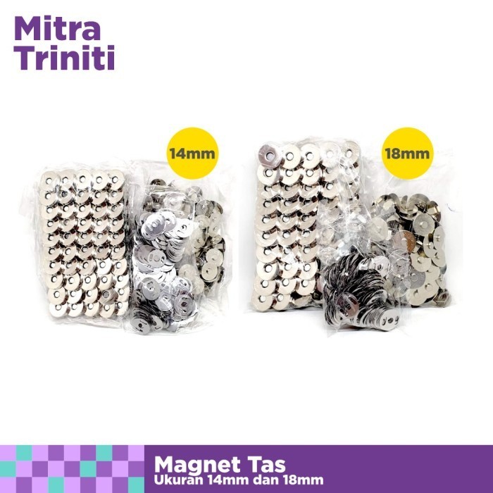 

Magnet Tas 14Mm Kancing Dompet Isi 200Set