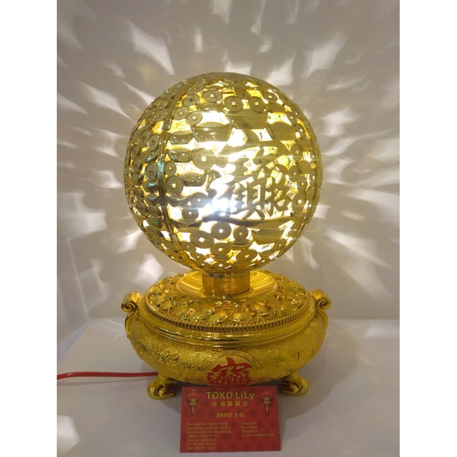 Pajangan Meja Imlek Putar Dan Lampu