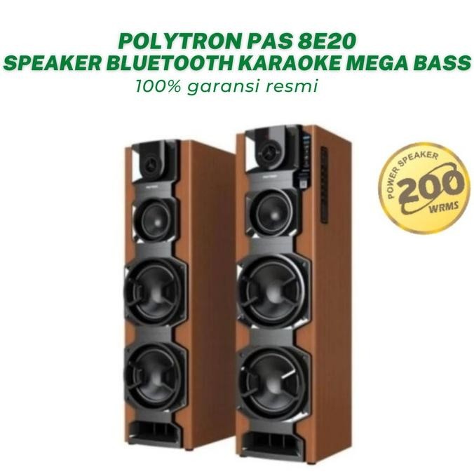 Speaker Aktif Polytron Pas 8E20 Speaker Bluetooth Karaoke Super Bass Premium Berkualitas