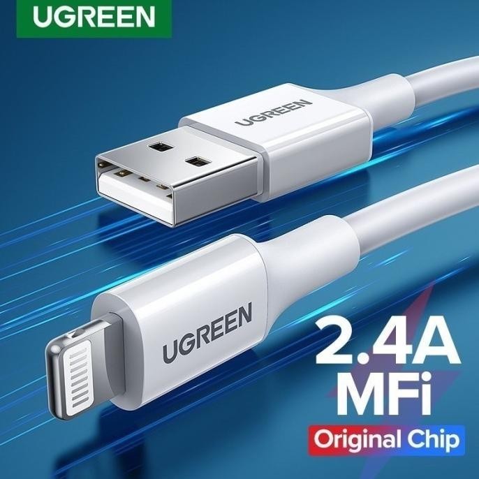 Produk Terlaris Ugreen Kabel Charger Usb Lightning Cable Data Mfi Data