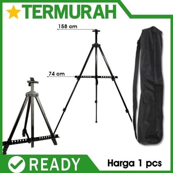

STAND LUKIS STANDAR HOLDER PAPAN KANVAS TRIPOD EASEL MELUKIS STANDING GASS
