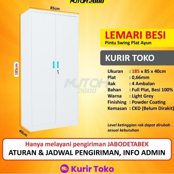 

Big 185Cm Lemari Arsip Besi Filling Cabinet Pintu Swing Plat Ayun Limited Edition