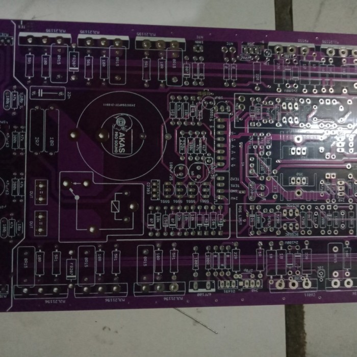 Pcb Power Ampli Class Td Ms9000 - Nx14000 Double Layer Suport Heatsing