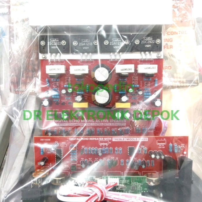 Kit Power Amplifier Digital Echo Mixing+Mp3 Bluetooth Subwoofer Sanken