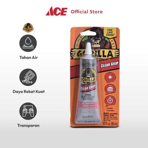 

Ace - Gorilla 88 Ml Lem Grip Flexible Clear