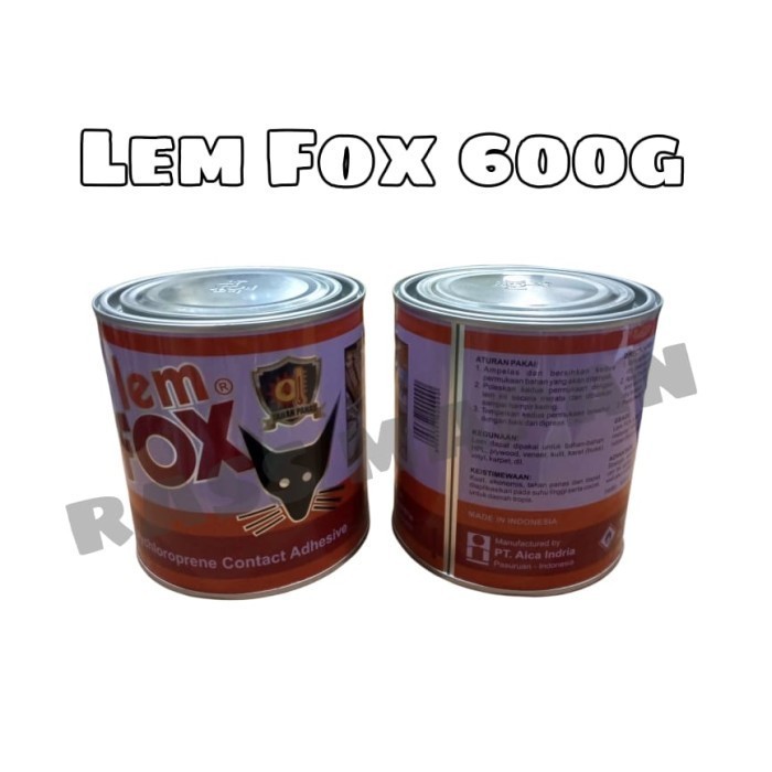 

Lem Fox Kuning Lem Kayu 600 gram