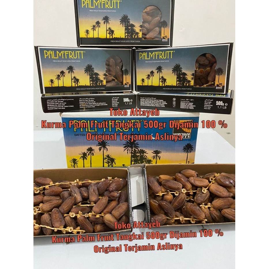 

HOT PROMO Kurma Tunisia Palm Fruit 500gr Palm Fruit Kurma Tangkai ROYAL PALM