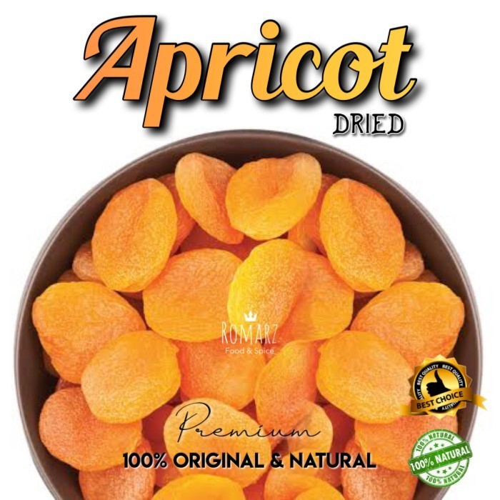 

BRG BARU DRIED APRICOT USA PREMIUM 500gr BUAH APRICOT KERING 500gr