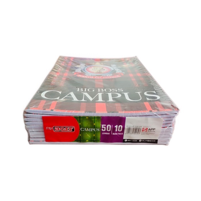 

Buku Tulis Big Boss Campus Maxi 50 Lembar per Pack 10 Buku HRG DISKON