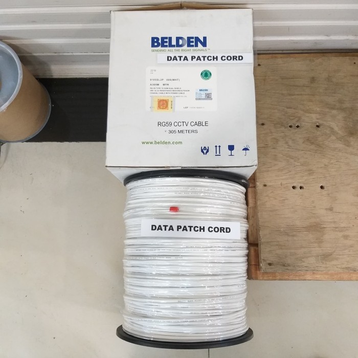 Terbaik Belden Rg 59 Cctv Cable @50Meter / Kabel Cctv Rg59 Belden Plus Power Termurah
