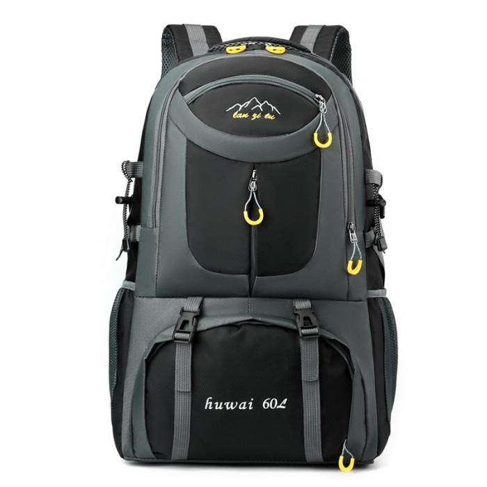 Techdoo Tas Gunung Pria Wanita Tas Hiking Terbaru Camping Bag 60L Tas Ransel Kapasitas Besar TR118 H