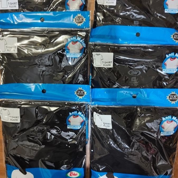 KAOS OBLONG RIDER HITAM O NECK / OBLONG HITAM RIDER / OBLONG PRIA