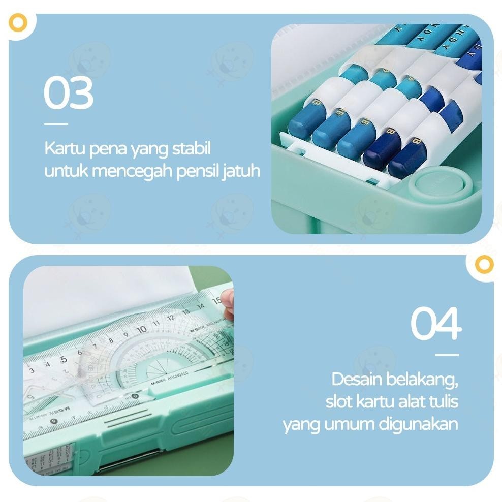 

TEMPAT PENSIL MULTIFUNGSI MOTIF UNTUK ANAK KOTAK PENSIL POLA KARTUN LAPISAN GANDA DAN TUNGGAL DENGAN RAUTAN KAPASITAS GASS