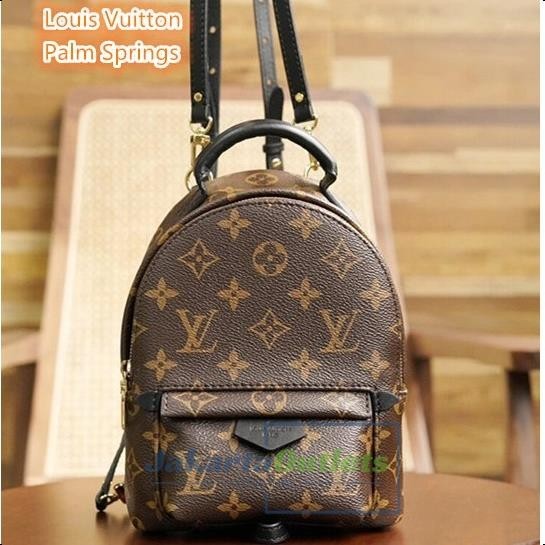 ✨100% original LV Louis Vuitton Palm Springs Mini PM MM Tas belakang M44874 Backpack klasik Tote Bag